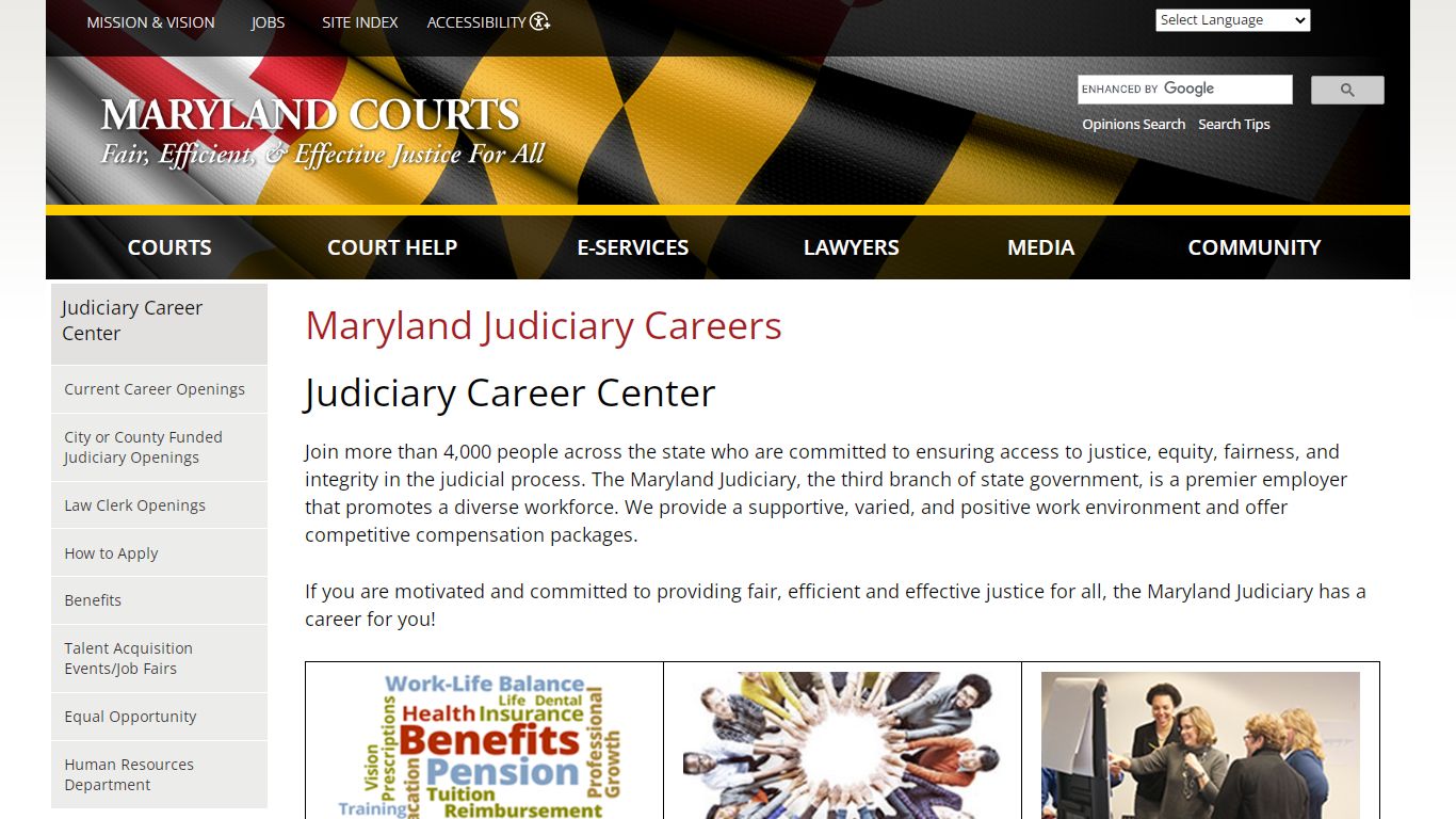 Maryland Judiciary Careers | Maryland Courts